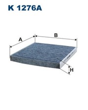 FILTRON Innenraumfilter K 1276A Aktivkohlefilter für SMART FORTWO 451 CDi 300