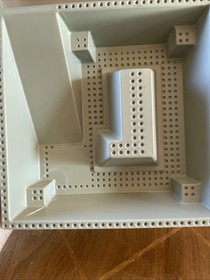 Lego Gray Blue Raised Baseplate 6277 Trading Post 6276 El Dorado Fort damaged