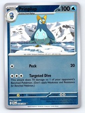 Prinplup 028/094 Common Phantasmal Flames Pokemon Reverse Holo Near Mint