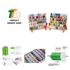 120 Madeira Colors Polyester Machine Embroidery Thread Kit 550Y500M Similar t...