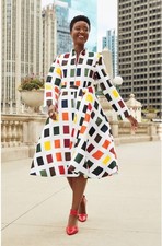 Size 26W PLUS Ashro Red Formal Wedding Church Neylynn Fit-&-Flare Jacket Dress