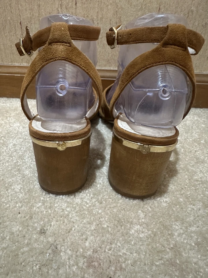 Sandalias de tacón Lousie Et Cie marrón gamuza talla 8,5 Foto 4 de 4