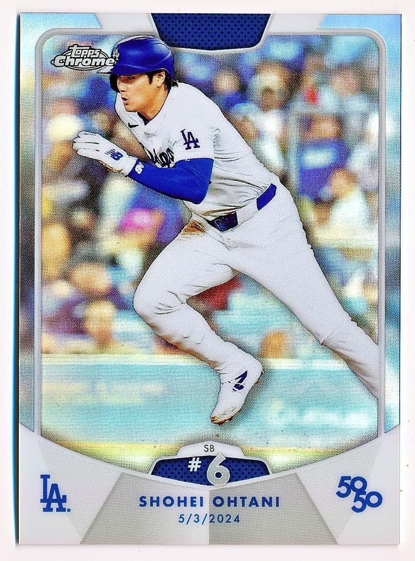 2024 Topps 50/50: Shohei Ohtani - Shohei Ohtani #45 Refractor for