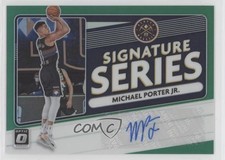 2020-21 Donruss Optic Signature Series Green Prizm Michael Porter Jr Auto 7xr