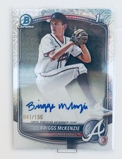 Topps 2025 Bowman Draft Mega Box CPA Briggs McKenzie Braves #BMA-BM Auto /150