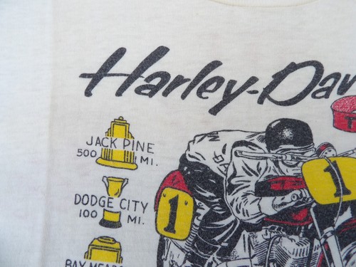 ¿Vintage años 60? Camiseta Harley Davidson Racing Champion, distribuidor Belmont St. Paul - Imagen 6 de 24