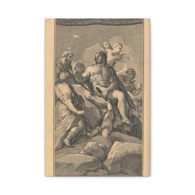 Castillo, José del - Hércules restituye a Alcestes - Canvas Wall Art