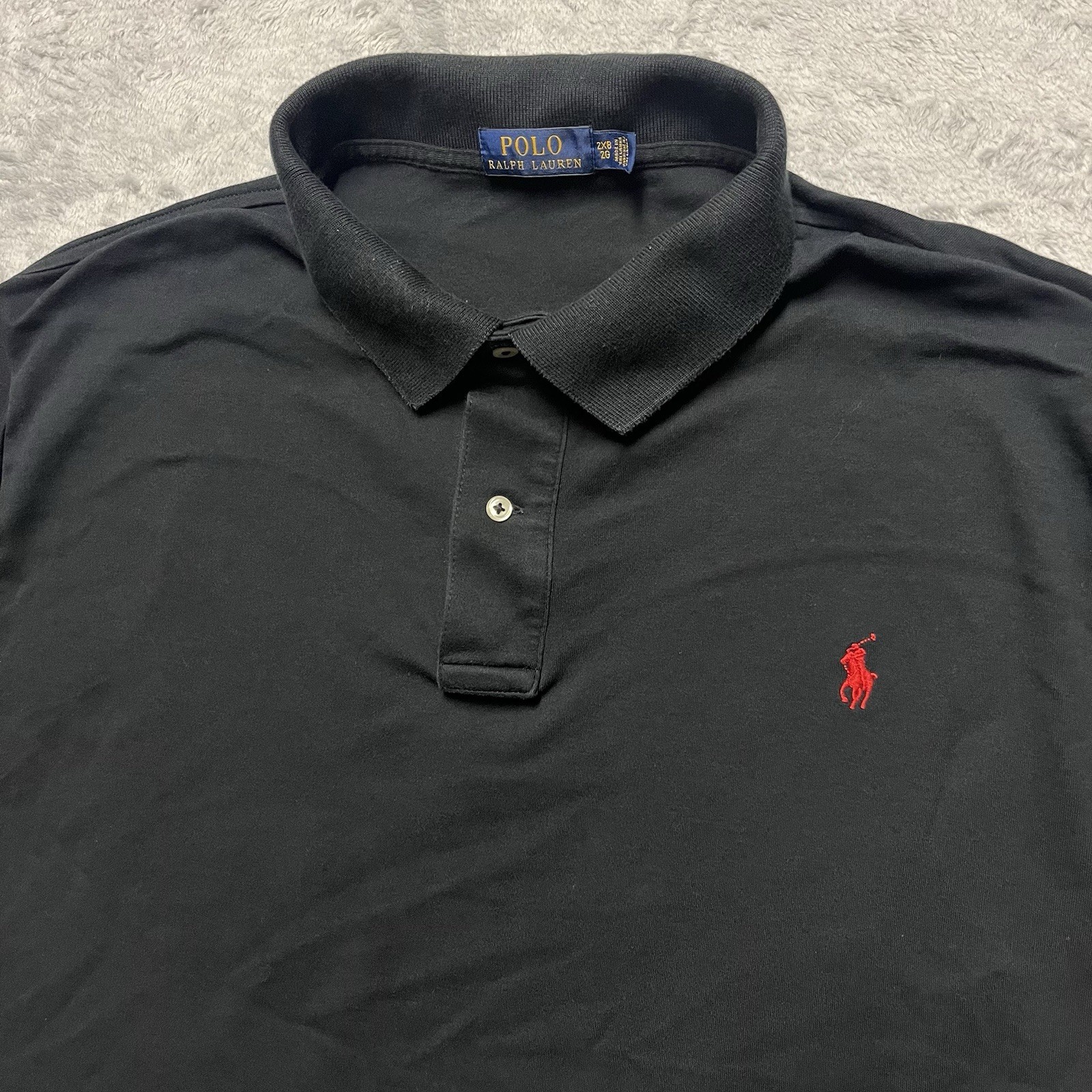 Polo Ralph Lauren camicia uomo 2XB nera preppy casual cotone pony