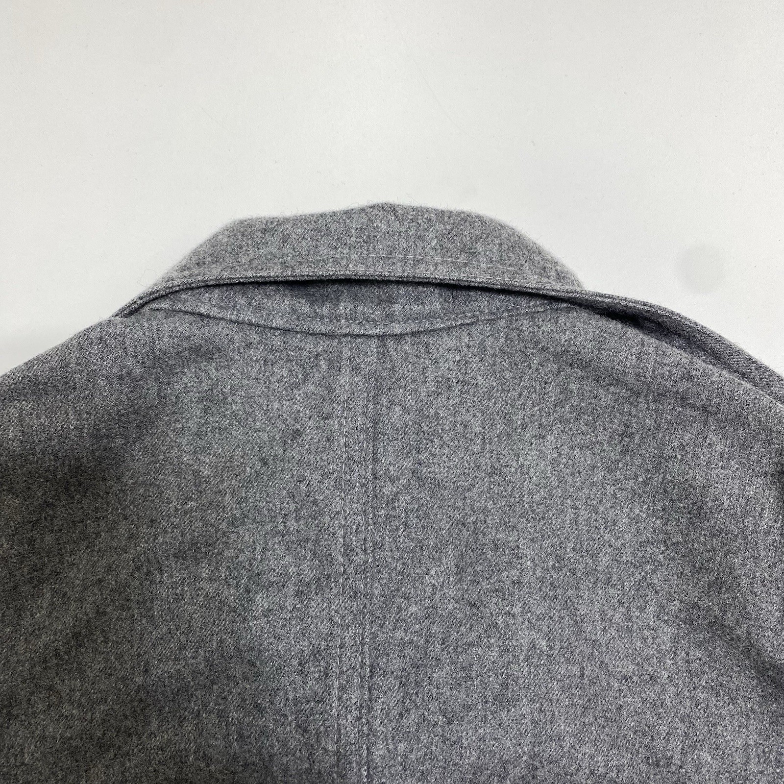 Vintage Miss Levis Womens Small Gray Button Front Collared Wool Shirt Jacket thumbnail 5