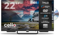 Ctrav-22TZF 22 Tizen OS Smart LED, 12V Traveller TV DVD, By Samsung, Pitch Perfe