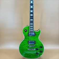  Custom 1959 LP Standard Forest Green Electric Guitar Quilt Maple Top 6Strings