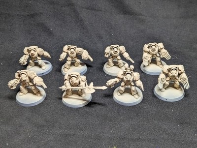 Warhammer 40k Dark Angels Deathwing Terminators / Command Squad 8 Models Primed