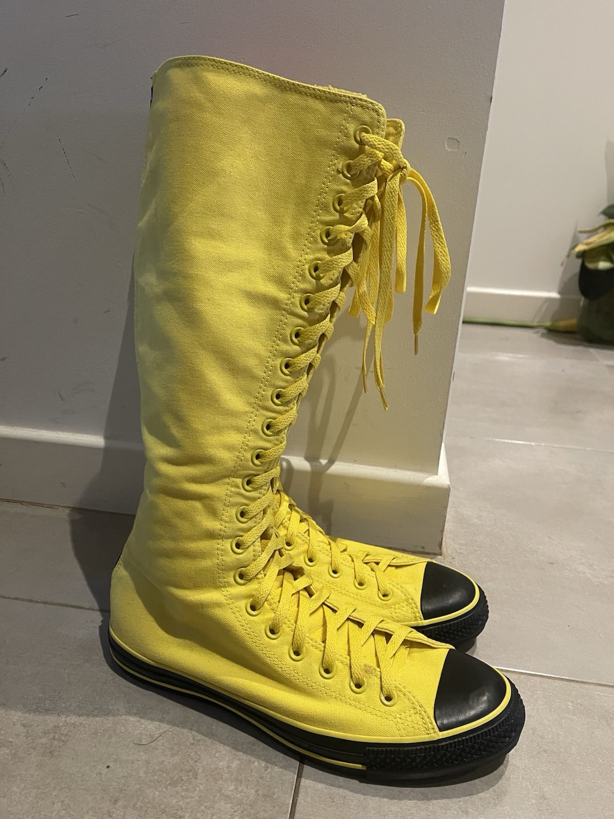 Yellow Knee High Converse XXhi - Size 10.5 Mens 12.5 Women image 2