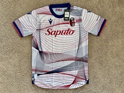 Size M - Macron Bolonia FC 1909 Third Jersey 2023-2024 Football T-Shirt Kit New