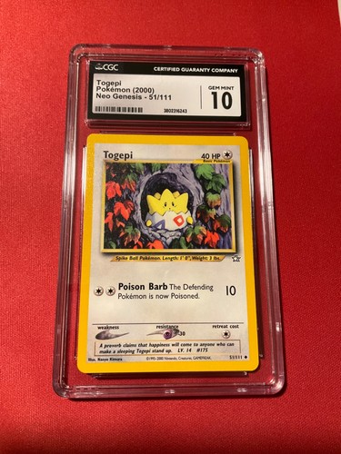 Togepi (Unlimited) graded CGC 10 for sale on eBay