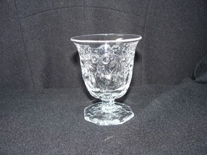 Rock Crystal egg cup/sherbet clear Mc Kee & Brothers 1894 EAPG.