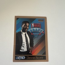 1990-91 SkyBox Basketball Card #363 Dennis Scott Orlando Magic NBA DRAFT ROOKIE. rookie card picture