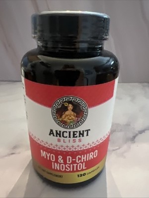 Ancient Bliss Myo & D-Chiro Inositol 2000mg/50mg 120 Capsules 30 Servings NEW