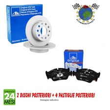 Kit Dischi Freno + Pastiglie Post Ate Per Mercedes Classe C 180 Coupe 300 230 22