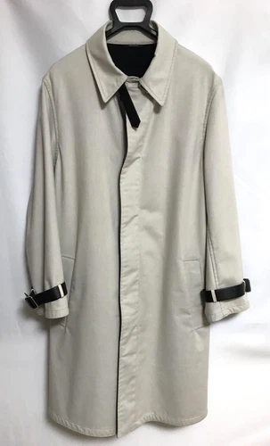 HERMÈS Cappotto giacca esterno uomo Hermes cintura pelle balmacaan usatoa ta 52lto molt