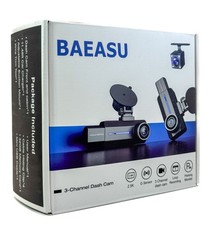 Dash Cam Front and Rear, 2.5K 1440P Triple Car Camera with 32GB Card 3 Channel