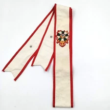 RARE Masonic Order of DeMolay International Knighthood Ceremonial Baldric
