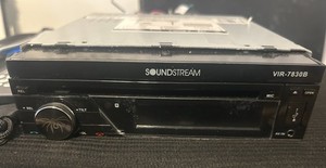 Soundstream VIR-7830B 7-Inch Single DIN Flip-Up DVD Receiver USB AUX Touchscreen