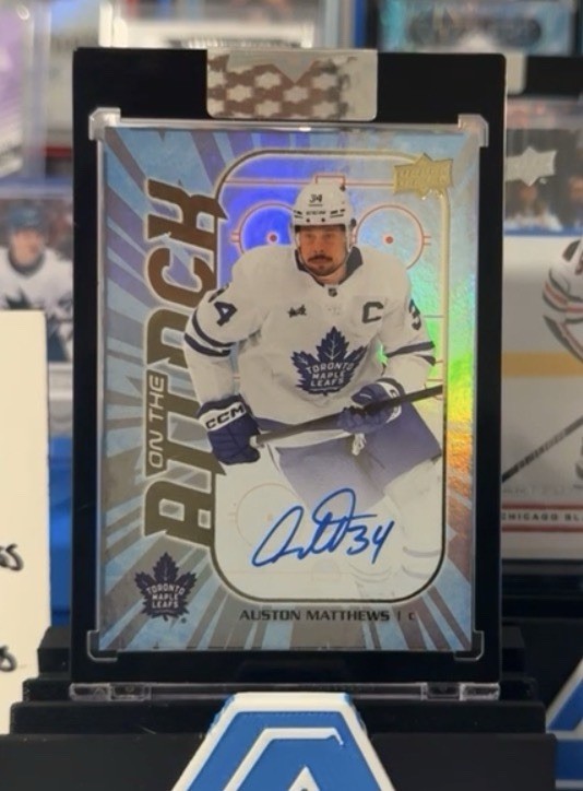 2025-26 Upper Deck Clear Cut - Auston Matthews - On The Attack Auto #OTA-AM