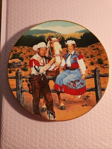 ROY ROGERS AND DALE EVANS Classic TV Westerns Plate Collectible #1359C - Picture 1 of 5