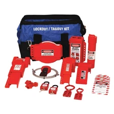 ZING 7683 Portable Lockout Kit,Filled,Red/Blue/Blk 494K58