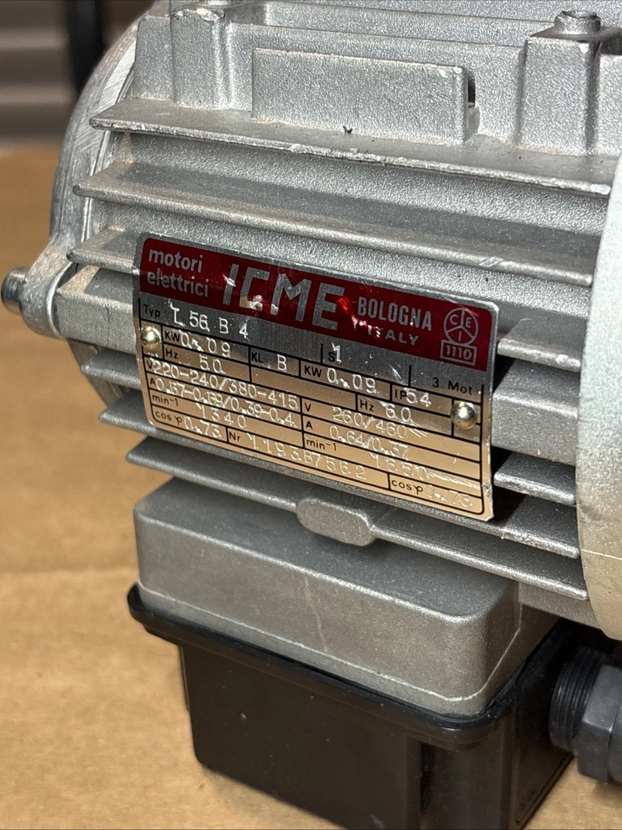 ICME T56B4 MOTOR V220-240/380-415 HZ60 51109701 (READ DESCRIPTION) photo 5