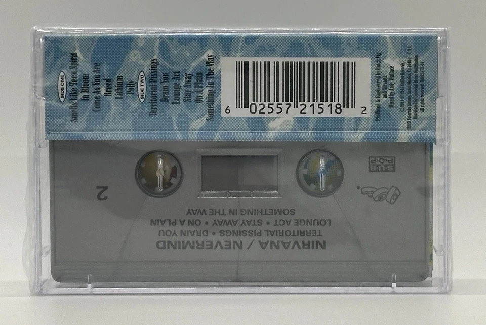 NIRVANA Nevermind 2016 Limited Edition Silver Metallic Cassette SEALED🆕 - Image 3 of 4