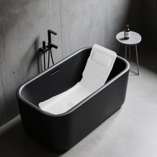 White Bathtub Mat, Bathtub Mat with Pillow, PVC Foaming Bathtub Cushion