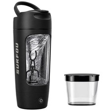 SURFOU Shaker Proteine Électrique 650 ml, Bouteille en Tritan sans BPA