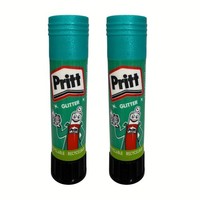 Pritt Glitter Klebestift GrüN/TüRkis 2X 10 G Bastelkleber Schule BüRo