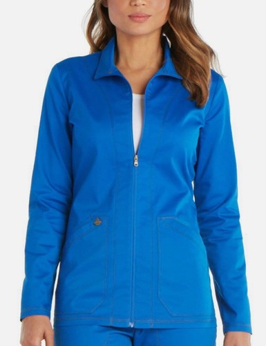 Dickies Women’s Scrub Jacket Style DK302 Color Royal Size Medium NWT