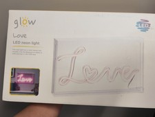 Image of Glow LoVE LED Neon Light Pink 18cm/30cm USB Powered New