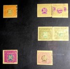 E063 12-Tax Stamps Ohio: 12 paper vendors tickets & stubs from the 2nd Issue ser — photo 2
