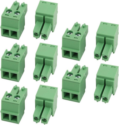 10 Pcs LC1 AC300V 8A 3.81Mm Pitch 2P PCB Mount Terminal Block Wire Connector