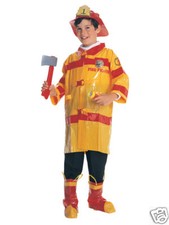 AMERICAN HEROES FIREFIGHTER FIREMAN BOYS HALLOWEEN COSTUME CHILD MEDIUM 8-10