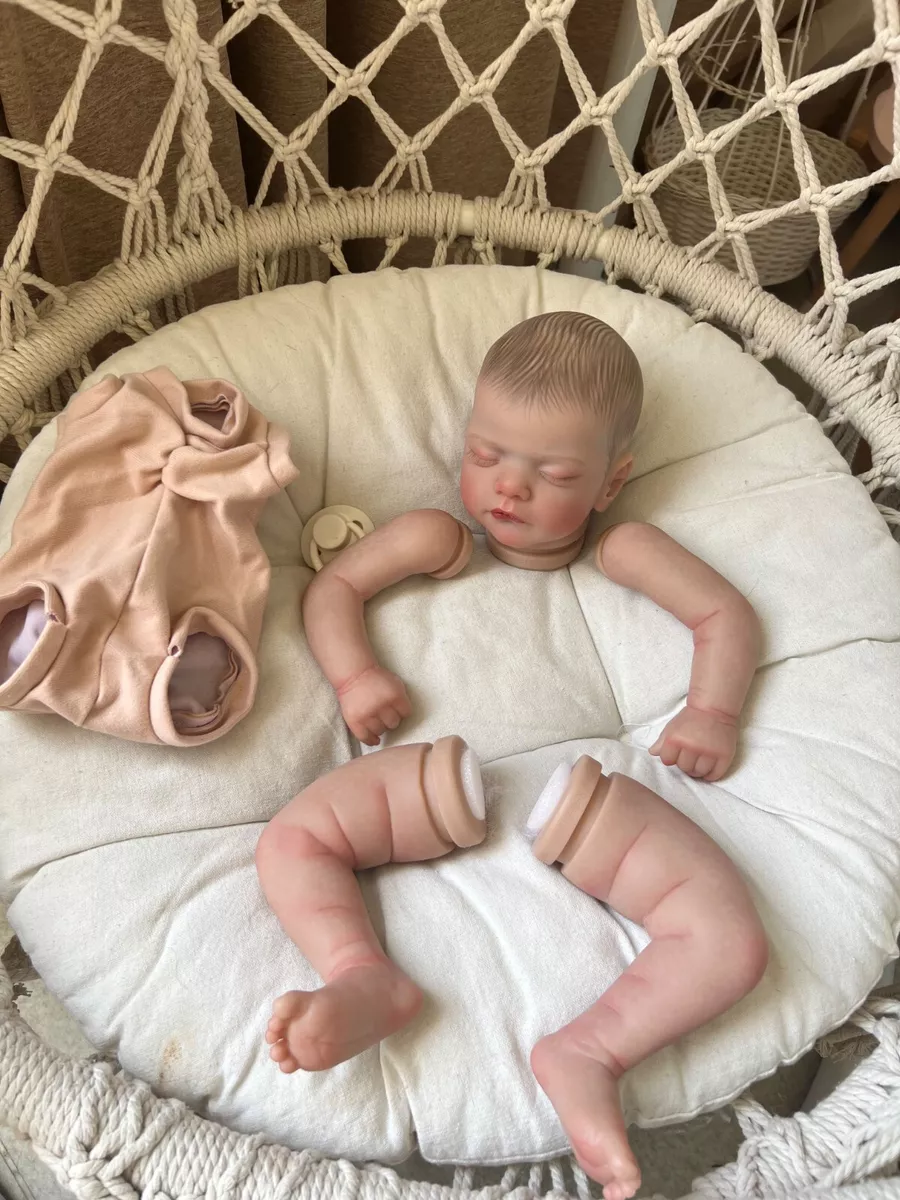 Reborn Baby Doll Kit Already Painted DIY Mold (Head+Limbs+Cloth Body) 18''-  19