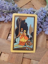 1920s Single Art Deco Playing Card, Vintage Swap Trade Card, Collectible card