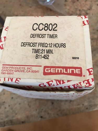 Nuevo temporizador de descongelación universal Gemline CC802 B11-452, 92216 - Imagen 2 de 7