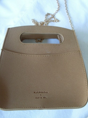 Nat & Nin Umhängetasche "My little Box" Veganes Leder, braun/camel - Bild 1 von 4