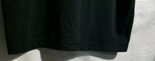 Under Armour Polo Shirt Size Medium H2 blk /blk&grey stripe Button Up - Picture 9 of 9