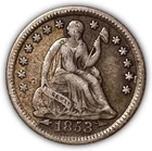 1853-O Arrows Seated Liberty Half Dime Extremely Fine XF Coin #4864