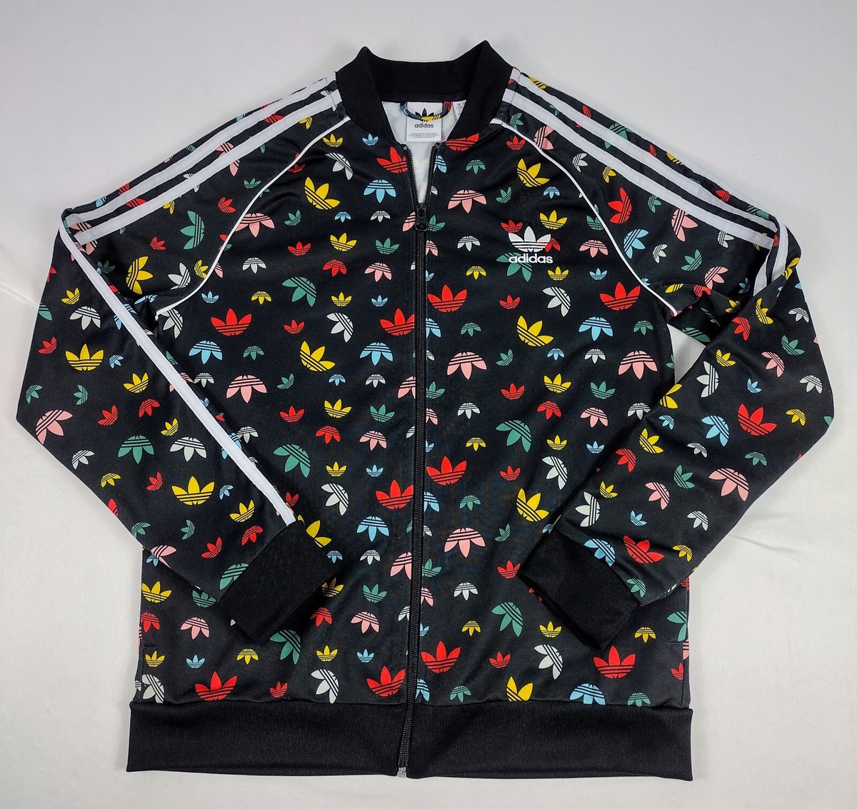 Adidas Superstar Track Jacket Girls Size Large All Over