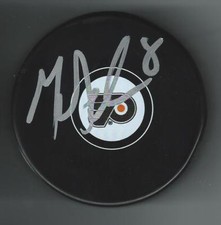 Geoff Sanderson Signed Philadelphia Flyers Puck