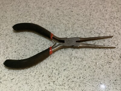 Vintage Craftsman 6'' Nadel Nase glatte Backen Zange, Hersteller Markierung & Symbol