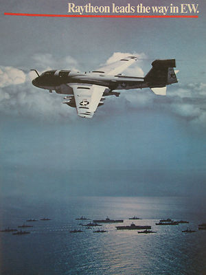 7/1981 PUB RAYTHEON EW ELECTRONIC WARFARE PROWLER EF-111 LAMPEN USS PERRY AD